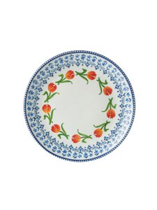 Dinerbord oranje tulp