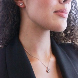 Pendientes Simply Love - Plata y Cristal