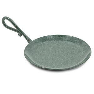 Bowl metal with handle green