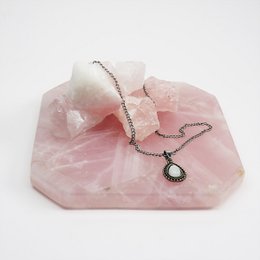 Vassoio in quarzo rosa