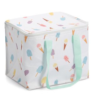 Cooler bag "Ice cream", polyester/plastic, white