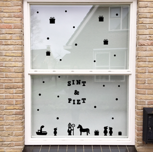 Wiederverwendbare Fensteraufkleber von Sinterklaas