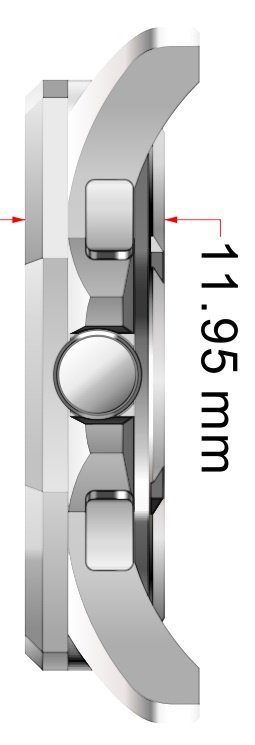 Chronographe Finestra Miura en acier inoxydable 10 ATM