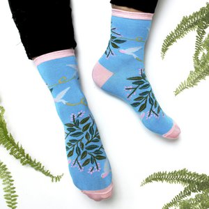 Secret Garden Birds Socks