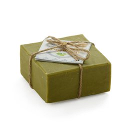 Hausart savon olive vert 200 g + coffret travertin