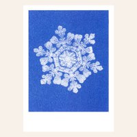 Risografie ansichtkaart - Snow - Din A6