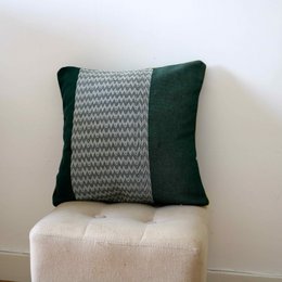 Housse de coussin décoratif vert Cim Lio