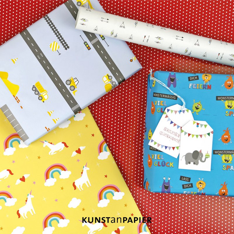 Papel de regalo unicornio Paula