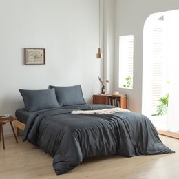  Soft, cozy duvet cover made from 100% bamboo in a calming coco white color. Features a stylish bottle neck insert strip for a unique design.