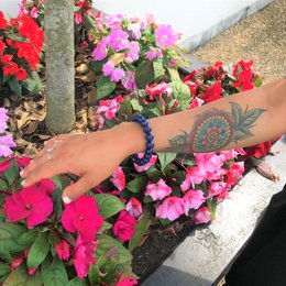 Lapis Lazuli Stretch armband van nlanlaVictory