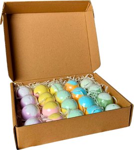 Bath bombs - Set of 20 pieces - 5 different scents - Roses, Jasmine, Lavender, Ginger & Tea tree
