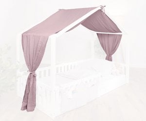 Tissi® luifel mosselin voor huisbedden 90x200 cm altrosa