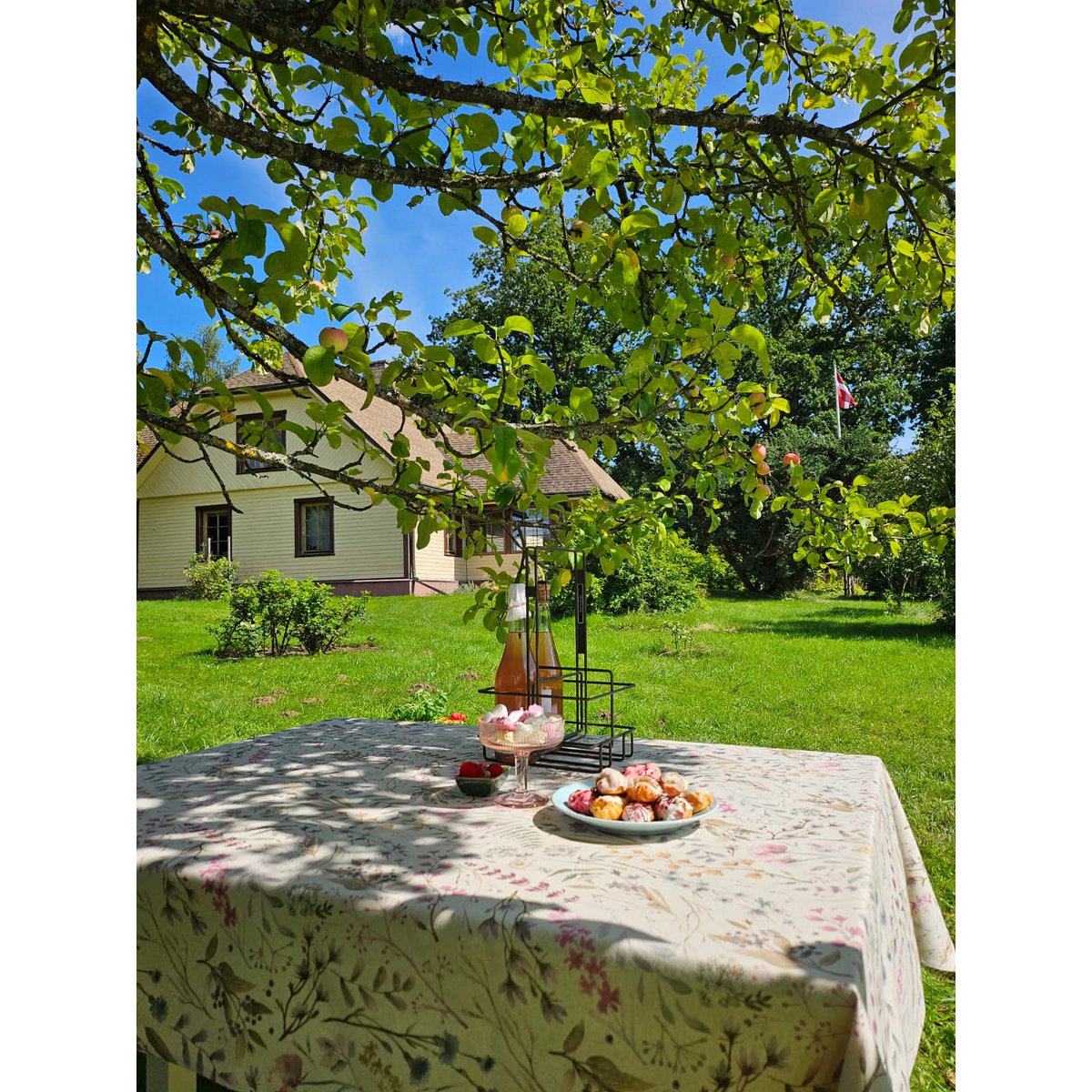 Rectangular Tablecloth, Linen-Cotton Mix, Printed | Aitana