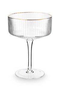 Champagne Coupe with Gold Rim