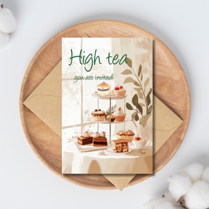 Einladung für einen hohen Tee - Sie sind eingeladen