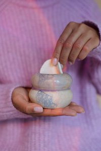 Washable cotton pads and ceramic cotton holder