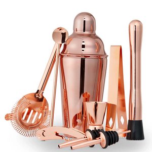 Cocktailset in Rose Gold 10-delig