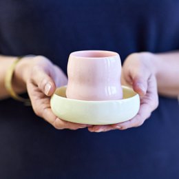 Children's tableware set (cup and bowl)