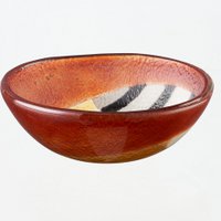 Safari Bowl Tray 12x5 Black, Brown & Yellow
