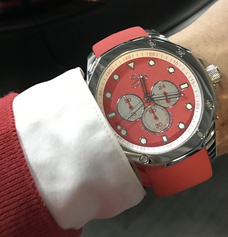 Chronographe Finestra Miura en acier inoxydable 10 ATM