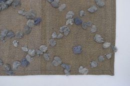 Alfombra Ibiza Celeste - Beige 125 x 100cm