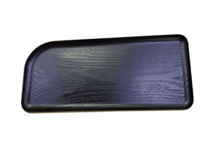 Teaclassix Trapeziumvormig dienblad 31,5x15cm, wilgenfineer, zwart, anti-slip