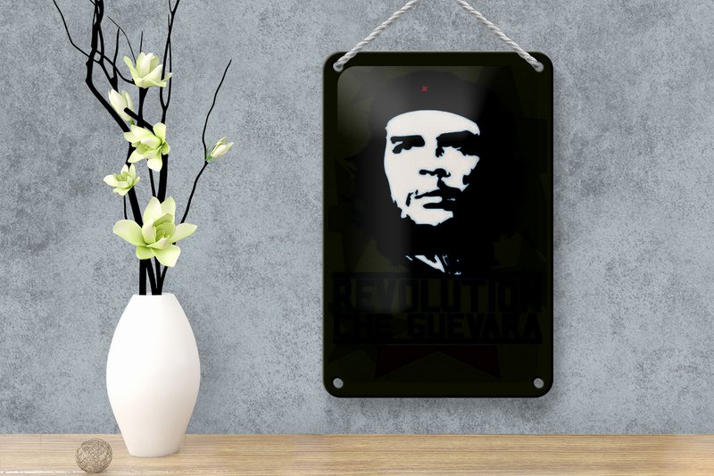 Tin Sign Retro 12x18cm Revolution Che Guevara Cuba Decoration