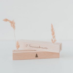 Kaarten- en bloemenstandaardset 12cm O Kerstboom naturel (VE = 6 sets)