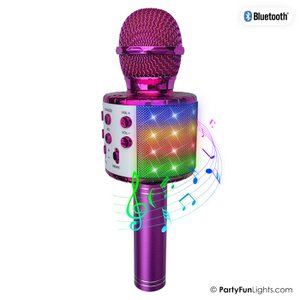 Karaoke mic party speaker roze