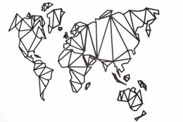Wooden World Map, Wood wall world map