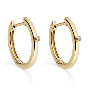 Diamond hoop earrings 0.01 Cts HSI2