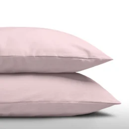 Pastel pink pillow covers in sizes 60x70 and 80x80. Made of soft, high-quality material for a comfortable sleep experience.