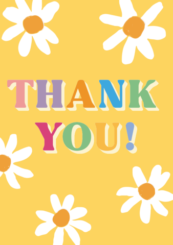 Postcard thank you