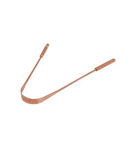 Tongue scraper made of copper - set of 12