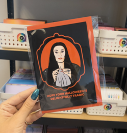 Delightfully Tragic Halloween Card