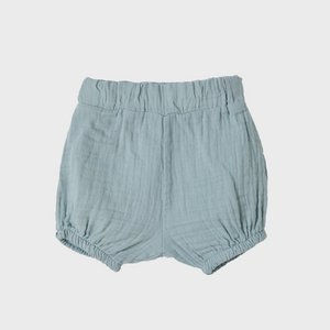 OrganicEra Organic Muslin Bloomer Shorts, Aqua