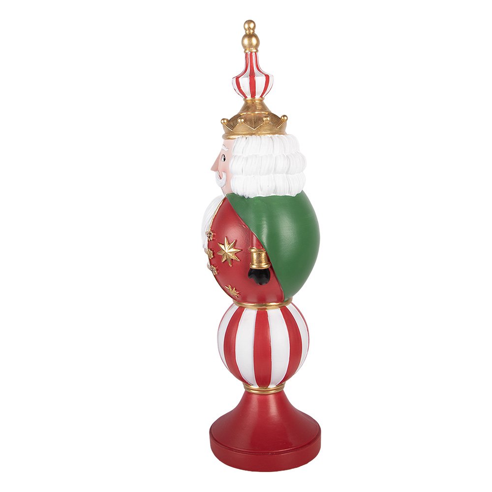 Kerstdecoratie met LED-verlichting Notenkraker 17x16x57 cm / 3xAA Rood Kunststof