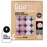 Princess Voice Command Light garland cotton balls Google & Alexa