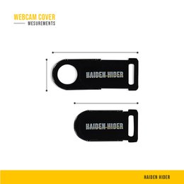 Black Universal Webcam Cover - Webcam Slider - Laptop/Mobile/Tablet/Macbook/Ipad/Camera Cover - Sticker - Spyslide - Security