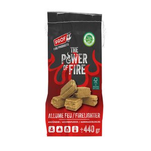 Natürliches Holzwürfel Feuer leichter