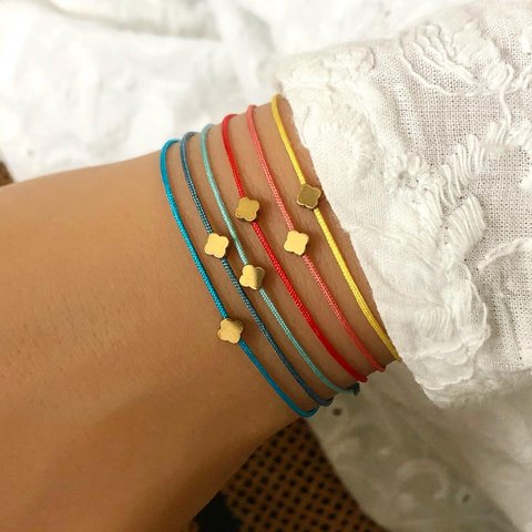 Armband klaverblad Good Luck