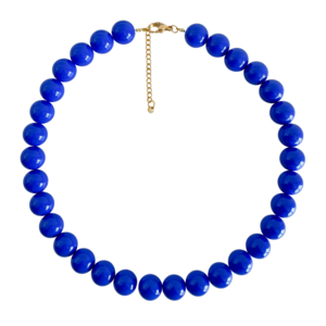 Bold Beads Necklace | Cobalt