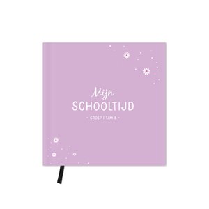 Meine Schulzeit l Schulbuch l lila | Blumen