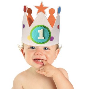 Geburtstagskronstar - Partyhut - Krone - Filzkrone - Junge - Mädchen