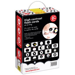 Hochkontrast-Flash-Karten auf einem Ring 0m+