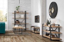 TV STAND PLANK NORDISH EG / SORT. OK1296 (8472)
