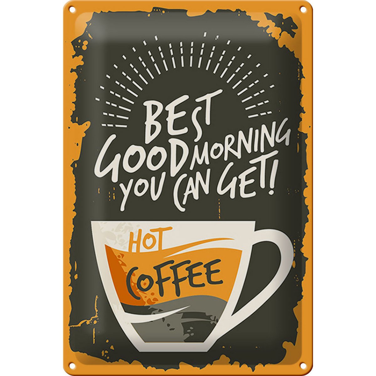 Blechschild Retro 20x30cm Kaffee beste goedemorgen koffie Inkopen via de  online groothandel | Orderchamp, image size:1200x1200