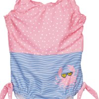 UV-Schutz Badeanzug Krabbe - blau / pink