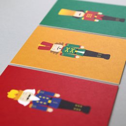 Drewno pocztówki Walter Nutcracker Green