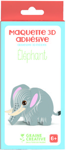 KLEEF KARTON 3D - MODEL OLIFANT